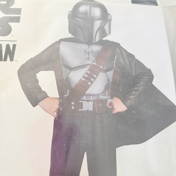 Disney Star Wars mandalorian kids Costume age 6 - 7 years & Hat mask new - Picture 2 of 7